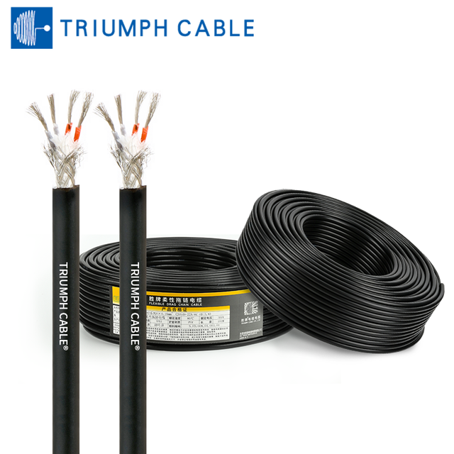 UL Certified 10 Million Bending Cycles Shielded High Flex Drag Chain Cable PUR Oil Resistant Electrical Cables for CNC Machine