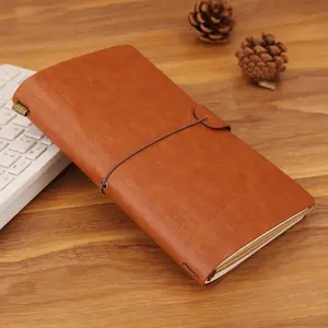 Vintage Pu Notebook Briefpapier Zachte Blank Lederen Schrijven Leather Journal