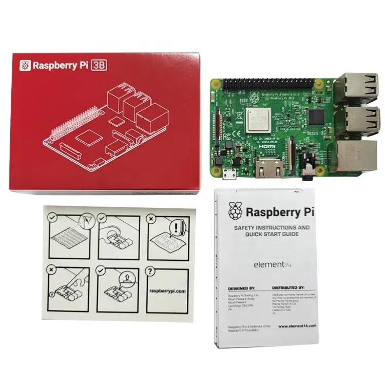 Макетная плата Raspberry Pi 3B с Wi-Fi и элементом 14 Raspberry Pi 3 Model B