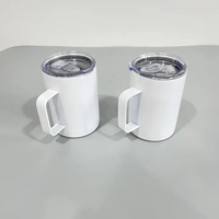 Usa Warehouse 12 oz 16oz tasses à sublimation vierges gobelet à café tasse de camp à sublimation vierge camping-car camping 12 oz sublimation vierge