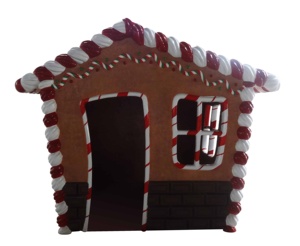 Nouveau design commercial <span class=keywords><strong>d</strong></span>écoration <span class=keywords><strong>de</strong></span> Noël géant en fibre <span class=keywords><strong>de</strong></span> verre résine bonbons maison en <span class=keywords><strong>pain</strong></span> <span class=keywords><strong>d</strong></span>'<span class=keywords><strong>épice</strong></span> pour centre commercial affichage <span class=keywords><strong>de</strong></span> vacances - Product Image 2