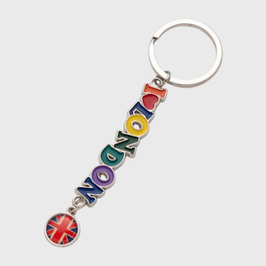 Portachiavi Souvenir di Londra JOYSON con Bandiera Union Jack, Autobus a Due Piani e Big Ben in Lega - Product Image 6