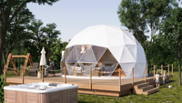 Dôme géodésique professionnel de grande taille pour événements, mariages, expositions et espaces commerciaux temporaires uniques avec structure en acier