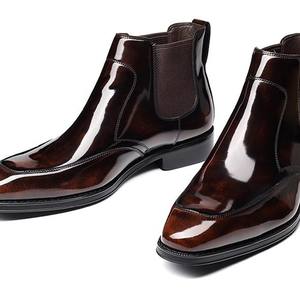 Zapatos de Vestir de Tres Piezas con Puntera Redonda, Cordones y Resistentes al Agua para Hombre, de Cuero Vacuno Liso, Punta Redonda Pequeña, Formales, de Negocios, de Cuero Genuino, Hechos a Mano - Product Image 4