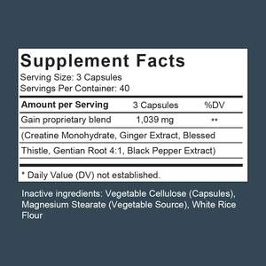 OEM/ODM Ek Kapsüller, Kas Gelişimini Hızlı Bir Şekilde Destekler, Kilo Almaya Yardımcı Olur ve Kilo Hedeflerine Ulaşmaya Yardımcı Olur - Product Image 3