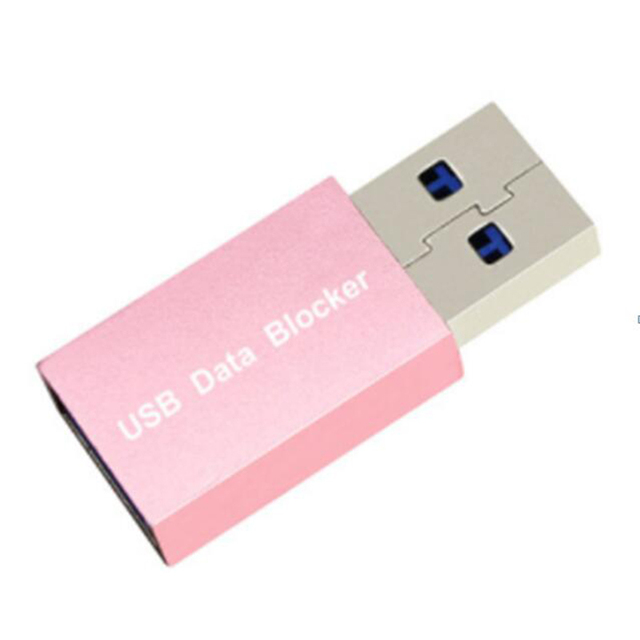 #CKX10164 USB Data Blocker Pink Charging Support 12V/3A Protects Data Security for Android Blackberry System Dropship Supported