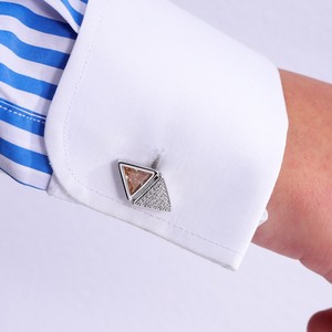 2024 Mới Thời Trang Người Đàn Ông Của Đôi Tam Giác Zircon Hợp Kim <span class=keywords><strong>Cufflinks</strong></span> Ánh Sáng Sang Trọng Tốt Phù Hợp Với Phụ Kiện Kỷ Niệm Tất Cả Các Trận Đấu - Product Image 2