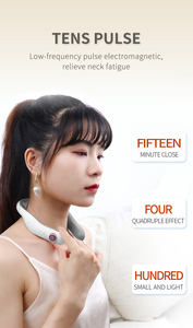 Masseur électrique pour le cou et les épaules, vibrations à basse fréquence, équipement de massage par acupuncture, masseur pour le dos et le cou avec fonction chauffante - Product Image 5