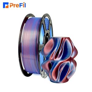 Filamento PLA para Impresión 3D, 1.75mm, 1kg, Suministros para Impresión 3D, PLA Seda Rojo Oscuro Azul, Material de Impresión 3D, Seda Bicolor - Product Image 1