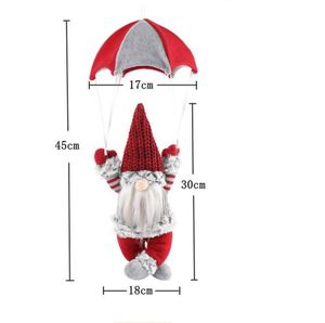 Decoraciones Navideñas de Santa Claus con Diseño de Paracaídas, Gnomo Colgante sin Rostro - Product Image 4