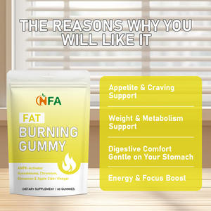 OEM ODM Complément alimentaire Gummies Brûle-Graisse avec Extrait de Vinaigre de Cidre de Pomme et Chrome pour Brûler la Graisse Abdominale, Stimuler le Métabolisme et l'Énergie - Product Image 2