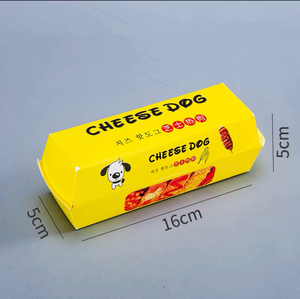 Caja de Embalaje de Papel Personalizada OEM <span class=keywords><strong>para</strong></span> Hot Dogs, Contenedor de Comida <span class=keywords><strong>para</strong></span> Llevar, Embalaje de Alimentos <span class=keywords><strong>para</strong></span> Corn Dogs Coreanos - Product Image 2