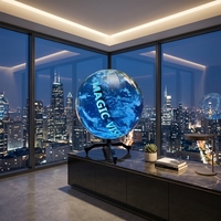 Pantalla LED Esférica Personalizada P1.7 para Interiores, Pantalla LED Flexible de Alto Brillo, Full HD, CMS Basado en la Nube para Proyectos Comerciales