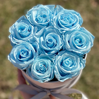 Boîte rose, boîte à roses, roses éternelles, anniversaire, amour éternel, roses préservées dans un coffret en velours, cadeaux pour filles, coffrets cadeaux pour sœurs, fête des mères