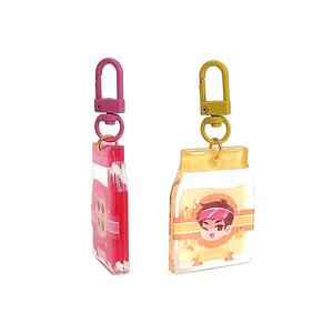 Porte-clés personnalisé en acrylique avec paillettes époxy 6 couleurs, impression 3D sur fond numérique - Cadeau promotionnel - Product Image 2