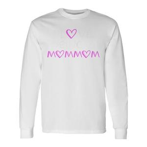 Camiseta de manga larga con diseño de corazón rosa para mamá, regalo para mamá, I Love Being A Mommom - Product Image 3