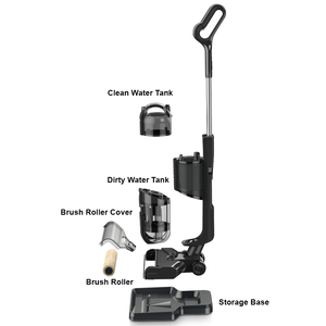 RAF R.8666 Nettoyeur de sol sans fil 2-en-1 et <span class=keywords><strong>aspirateur</strong></span> eau et poussière 11 kPa avec auto-nettoyage et batterie 2600 mAh pour usage domestique - Product Image 4