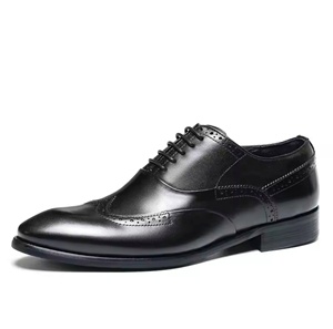 Chaussures Oxford pour occasions de mariage, bout fermé, imperméables, dessus en cuir véritable, fermeture à enfiler - Product Image 5