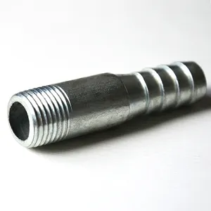 Rosca de conexão de tubo, rosca de tubo de aço carbono maleável, linhas de tubulação bspt npt, macho forjado pn16 redondo