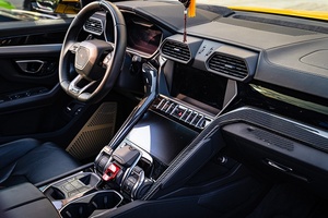 Autocollants de garniture intérieure de console centrale en fibre de carbone sèche forgée pour Lamborghini URUS 2018-<span class=keywords><strong>2023</strong></span> – Pièces de modification et amélioration intérieure - Product Image 6