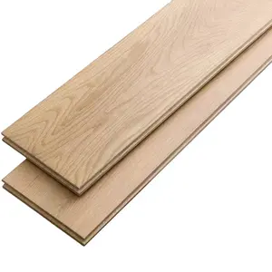 Vente en gros de la manufacture Plancher en bois massif de chêne blanc paysager personnalisé Planches de plancher en bois dur