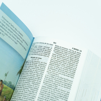 Bible Nkjv imprimée avec Bible amplifiée et Bible pour enfants Illuminator avec histoires, papier offset, carton