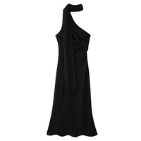 Nouvelle arrivée estivale, robe asymétrique à col halterneck, style européen et américain, tendance féminine, sexy, chic de rue