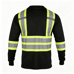 High Visibility Waterproof Reflective Safety Bomber Jacket for Road Work with Customizable Logo - Product Image 3