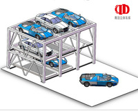 Sistema de Estacionamiento Vertical con Motor Hidráulico, Elevador de Estacionamiento Transversal para Autos, Solución de Almacenamiento de Vehículos Multinivel
