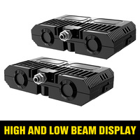 Projecteurs LED 200W à 3 lentilles pour calandre, feux de croisement et de route, projecteurs auxiliaires avant pour camions et SUV
