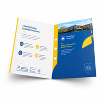 Carpeta de Presentación de Documentos de Papel con Laminación Antirrayaduras, Grabado en Relieve y Personalización de Tamaño