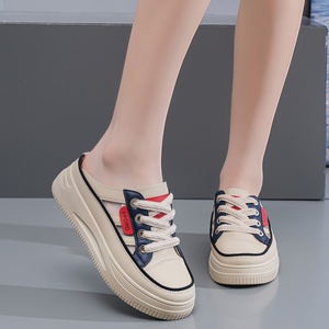 Sandalias de verano 2026 de moda, versátiles, de suela gruesa, sin cordones, transpirables, de punta cerrada, tipo mule para <span class=keywords><strong>mujer</strong></span> con diseño de malla premium - Product Image 5