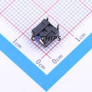 SKHHARA010 Tactile Switch Through hole Component (THT)-4P,6x6mm Switch Single Pole Single Throw Round Button Through Hole 6mm - Product Image 2
