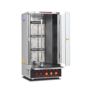 Grill à shawarma automatique à 4 brûleurs, machine à kebab, gyros, barbecue au gaz extérieur - Product Image 4