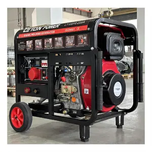 Doppia funzione! Eleton 160A 180A 190A 230A motore Diesel 10HP portatile generatore di saldatura Diesel 5KVA 5 6 KW 6KVA saldatrice