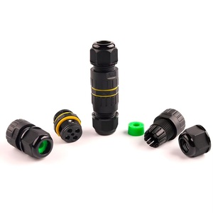 Connecteur de câble électrique M20 IP68 étanche, raccord de câblage en ligne sans vis, à enfiler, pour éclairage LED extérieur - Product Image 2