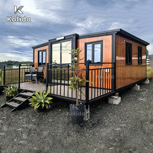 Expandable 20ft/40ft Container House Ready Ship Stylish Villa Modular Prefab Flat Sandwich Panel Steel Entry <strong>Hall</strong> Contemporary - Product Image 3