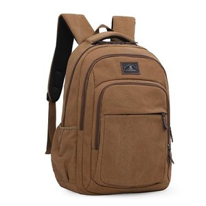 Mochila Vintage de Lona para Portátil, Gran Capacidad, Múltiples Bolsillos, Resistente al Agua, Mochila de Viaje, Mochila Escolar Informal - Product Image 2