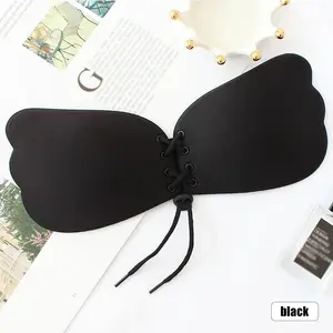 UW014-Sujetador adhesivo sin tirantes para mujer, lencería Sexy sin espalda, Bralette de silicona Invisible