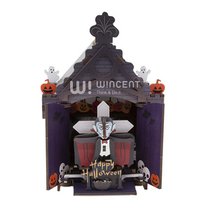 Boîte à musique en bois 3D personnalisée Wincent, puzzle DIY, Noël, Pâques, Thanksgiving, Halloween, Nouvel An, décoration de fête, cadeau - Product Image 5