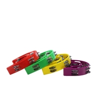 Double Row Percussion Tambourines Educational Musical Instrument with Durability 250g Wholesale