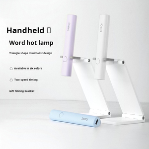 เครื่องอบเล็บยูวี LED ขนาดเล็กแบบพกพา ใช้แบตเตอรี่ พร้อมที่ปั๊มลายซิลิโคน สำหรับร้านทำเล็บ - Product Image 2