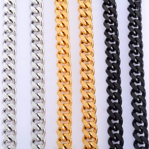 Collier chaîne gourmette cubaine Miami en acier inoxydable pour homme et femme, style punk, hip-hop, rock, collier ras-du-cou massif, accessoires de bijoux, cadeau - Product Image 2