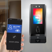Escáner de código de barras inalámbrico basado en la nube, sistema de control de acceso NFC de 13.56MHz con cámara automática, pantalla táctil, OEM/ODM