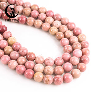 Perles rondes en rhodolite <span class=keywords><strong>de</strong></span> pierre naturelle Zhe Ying <span class=keywords><strong>de</strong></span> 6 mm, 8 mm, 10 mm pour la fabrication <span class=keywords><strong>de</strong></span> bijoux, perles <span class=keywords><strong>de</strong></span> cristal <span class=keywords><strong>de</strong></span> rhodochrosite pour la guérison, pierres en vrac - Product Image 3