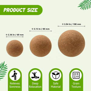 Pelota <span class=keywords><strong>de</strong></span> Masaje <span class=keywords><strong>de</strong></span> <span class=keywords><strong>Corcho</strong></span> Natural, Pelota <span class=keywords><strong>de</strong></span> Yoga, Pelota <span class=keywords><strong>de</strong></span> <span class=keywords><strong>Corcho</strong></span> para Masaje <span class=keywords><strong>de</strong></span> Tejido Profundo, Duradera para Fisioterapia, Manos, Pies, Espalda, Deporte - Product Image 2