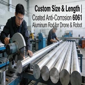 Barra Quadrata/Rotonda in Alluminio Personalizzata Resistente alla Corrosione 6061 6063 T5 per Strutture Industriali e Supporti per Telai - Product Image 3