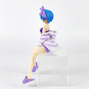 4 colores 14CM ropa de casa niñas <span class=keywords><strong>Rem</strong></span> Ram Manga estatuilla estatuas Re Zero Figura PVC Anime figura Juguetes - Product Image 2