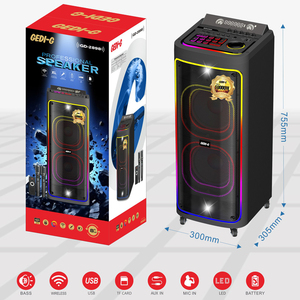 GD-2898 En gros Enceinte Bluetooth portable professionnelle 8 pouces pour karaoké et DJ, avec fonction Partybox et audio <span class=keywords><strong>sans</strong></span> <span class=keywords><strong>fil</strong></span> - Product Image 4