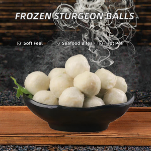 Boulettes de poisson surimi halal surgelées de grande taille, saveur croaker jaune, ingrédients pour fondue chinoise, pour la vente en gros aux restaurants d'Asie du Sud-Est - Product Image 2